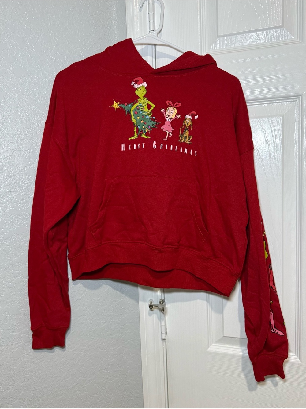 Red Grinchmas Graphic Hoodie Pullover